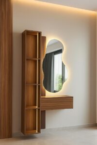 Pack coiffeuse moderne avec miroir